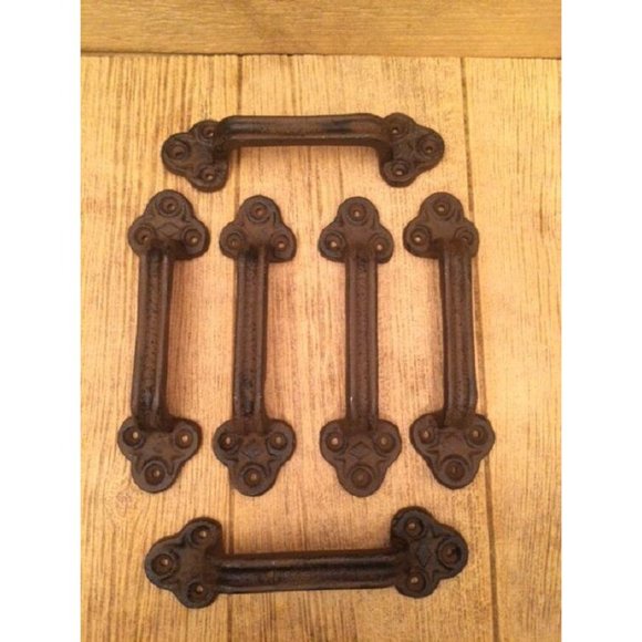 Two Cast Iron Gate Pull Handle 9" Long 05124 - Picture 12 of 12